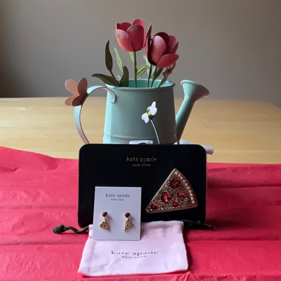 🍕 KATE SPADE PIZZA WALLET BUNDLE 🍕 NWT 🍕 - Picture 2 of 16
